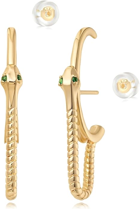 MYEARS Women Hoop Earrings Gold 14K Gold Filled Small Simple Handmade Hypoallergenic Everyday Illusion Jewelry