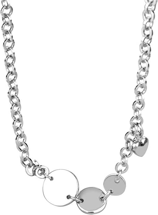 925 Sterling Silver Necklace for Women Trendy, Charming Layered Necklace with Cubic Zirconia Pendant for Her Womens Dainty Diamond Choker Necklaces Holiday Jewelry Gifts for Mom Wife Daughter Lover