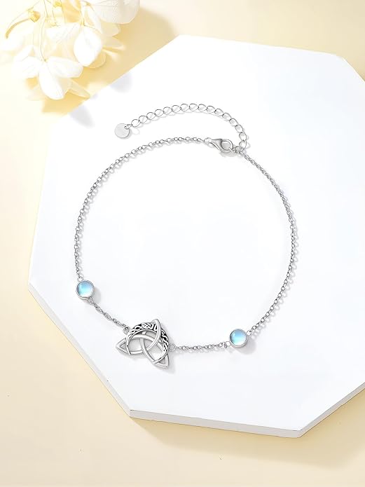 WINNICACA Sterling Silver Butterfly Bracelet Anklet Created Opal Butterfly Jewelry Gifts for Women Birthday Christmas Day Gifts