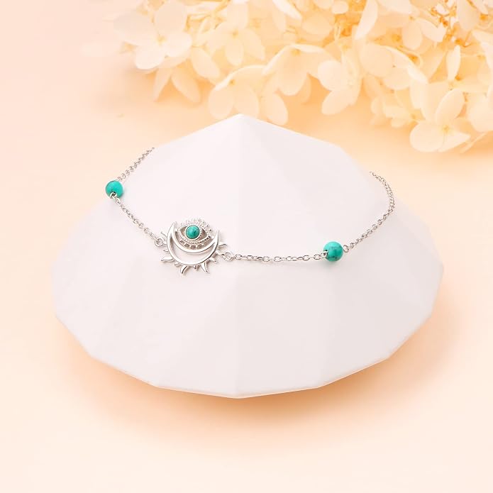 Anklet for Women 925 Sterling Silver Cross Layered Anklet for Women Girls Adjustable Dainty Beach Foot Chain Plus 9 10 Inch Charm Anklet Jewelry Birthday