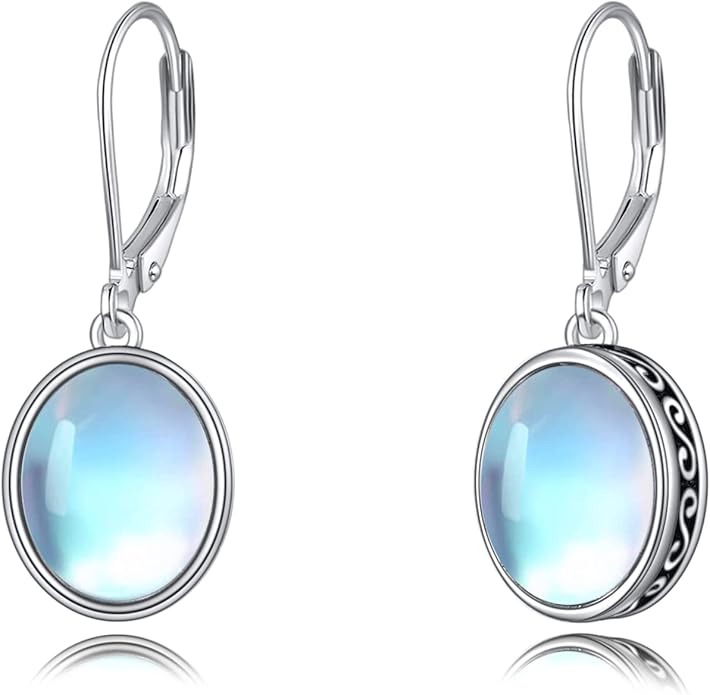 POPLYKE Celtic Filigree Teardrop Drop Dangle Earrings Sterling Silver Leverback Earrings Jewelry for Women