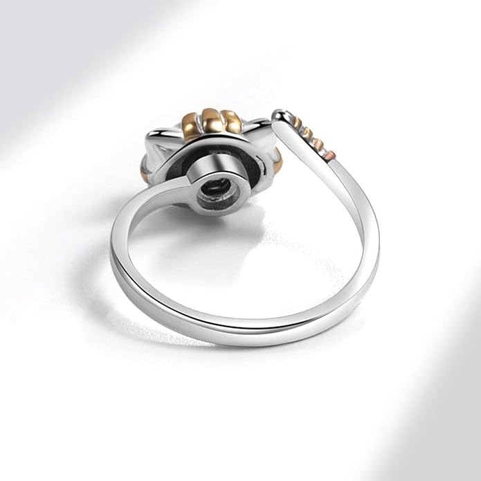 925 Sterling Silver Ring Minimalist Adjustable Rings Band Handmade Rings for Women Girls