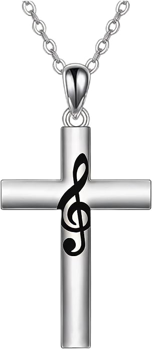 Cross Necklace for Women 925 Sterling Silver Crucifix Pendant Christian Cross Jewelry for Women Men