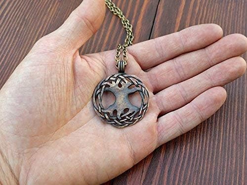 Baldur Jewelry - Handcrafted Yggdrasil Viking Norse World Tree of Life Pendant Necklace Amulet Jewelry | 925 Sterling-Silver Tree of Life Necklace | Viking Gifts |Jewelry for Men Women