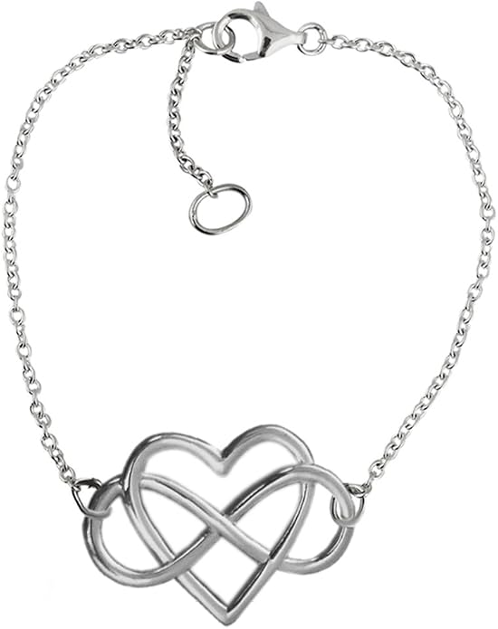 FashionJunkie4Life Sterling Silver and Stainless Steel Chain Link Charm Bracelets