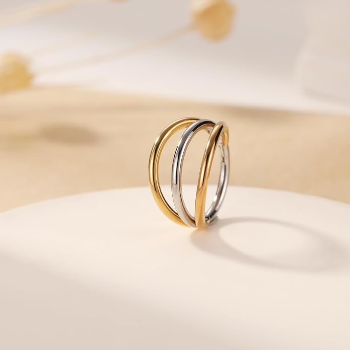 316L Surgical Steel Septum Clicker Ring Nose Ring Hoop Sleeper Hoop Earring Helix Rook Conch Cartilage Daith Tragus Earrings Lobe Nose Piercing Jewelry for Women