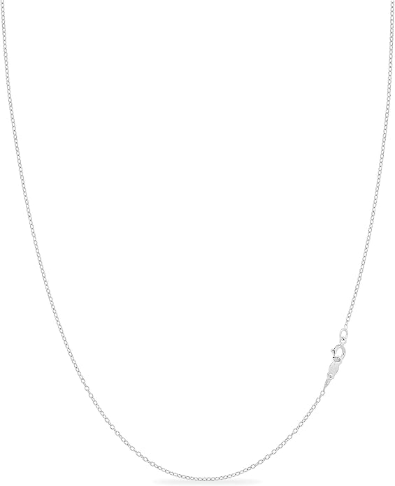 KEZEF 18K Gold Plated 925 Sterling Silver Box Chain Necklace for Women, 1mm Thin & Sturdy Italian Chain Necklace, Rose Gold & Silver Available, 15/16/18/20/22/24/30 Inch