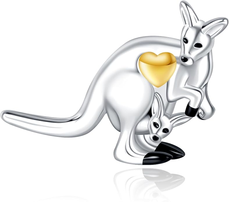 NINGAN 925 Sterling Silver Charm Golden Love Charm Buckle Safety Chain Travel Bead Firefly Dragonfly Pendant, Suitable for Women Bracelet and Necklace as Gift from Mom and Friends