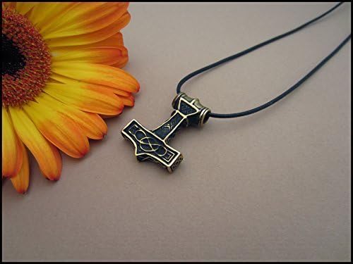 Baldur Jewelry - Thors Hammer Necklace Pendant Mjölnir - Viking Norse Thor Hammer Pendant Viking Jewelry - Thor Necklace - Thor Gifts for Men - Viking Necklace for Men