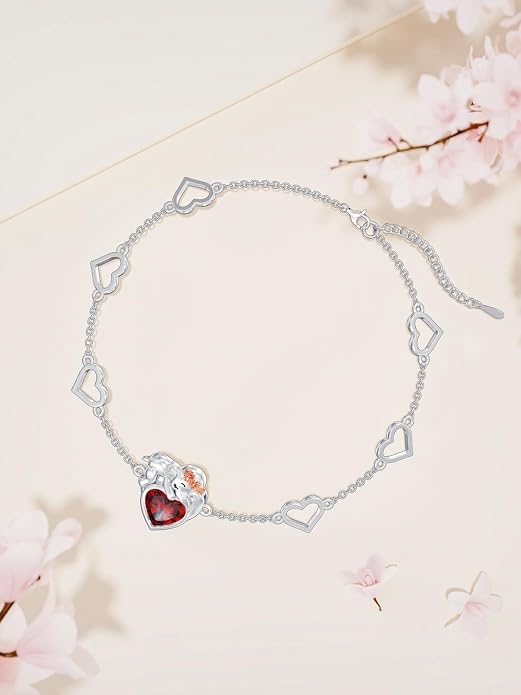Ankle/Bracelet for Women Sterling Silver Sea Turtle/Butterfly/Mustard Seed/Sister/Sunflower/Elephant Gifts for Birthday Summer Beach Jewelry for Mom Wife Daughter Friend
