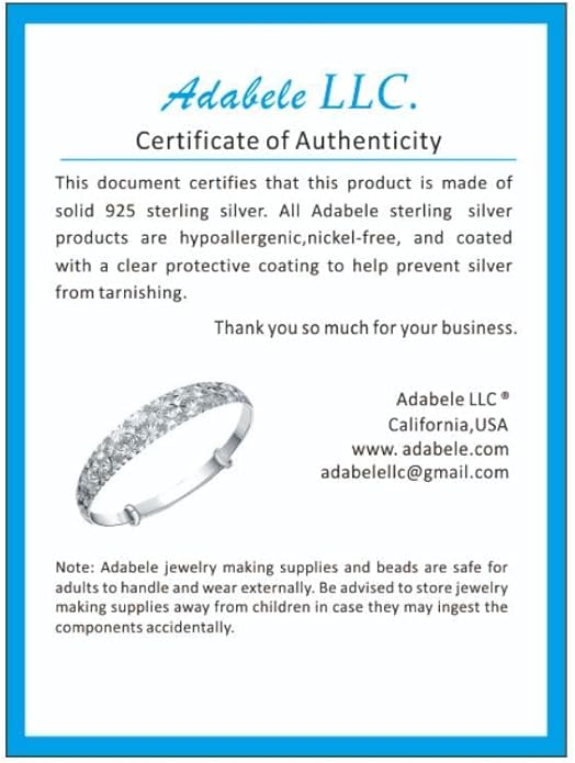 Adabele Solid 925 Sterling Silver Gold Filled White Gold Satellite Bead Station Chain Necklace Cute Dainty Thin Tarnish Resistant Hypoallgeneric Women Neck Jewelry