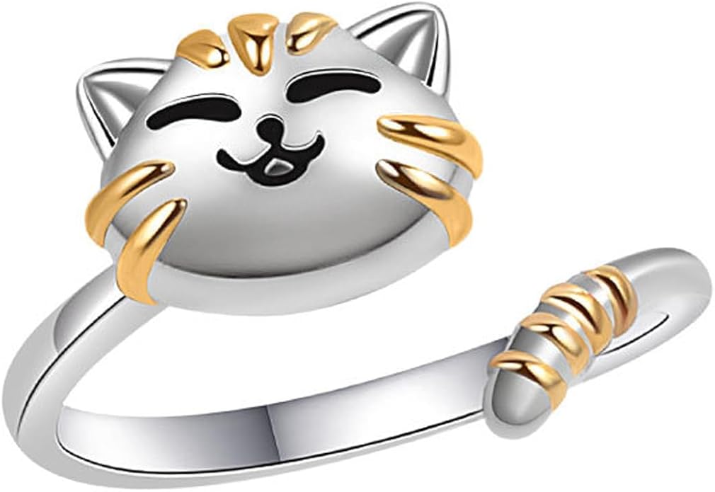 925 Sterling Silver Ring Minimalist Adjustable Rings Band Handmade Rings for Women Girls