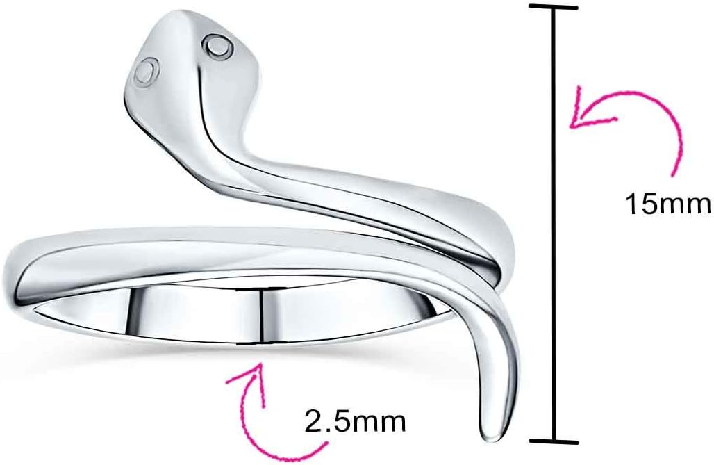 Bling Jewelry Minimalist Delicate Midi Knuckle Thin 1MM Band Stackable Bypass Wrap Snake Ring For Teen 14K Gold Plated .925 Sterling Silver