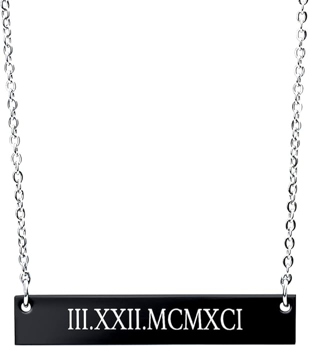 Personalized Necklace for Women, Custom Name Bar Pendant, Graduation Gift or Mothers Day Gift for Her, Gold Name Plate for Mom