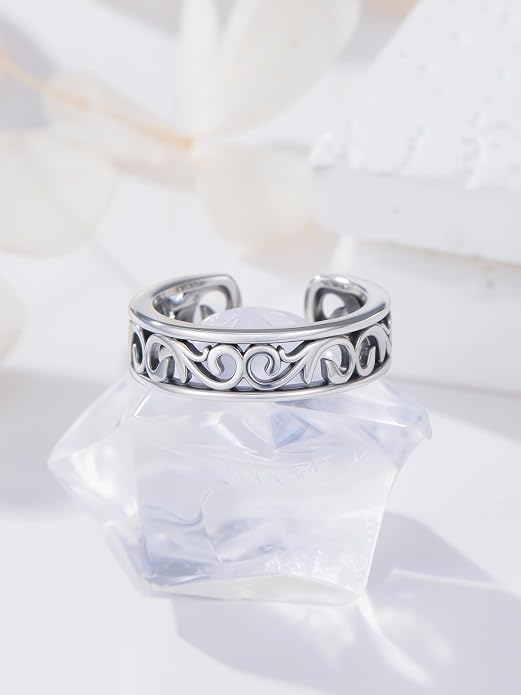 Midari Toe Rings for Women 925 Sterling Silver Hypoallergenic Adjustable Open Band Ring for Women Summer Beach Open Toe Jewelry Foot Jewelry