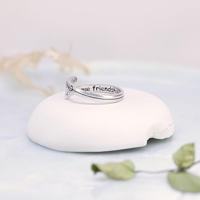 925 Sterling Silver Inspirational Rings for Women Hope Rings Encouragement Jewelry