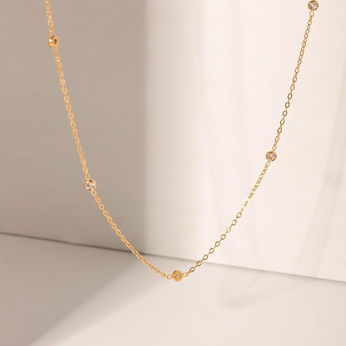 Unisex Celestial Gold Pendant Necklaces, Sun/Moon/Star/Angle Celestial Elements Unisex Choker Gold Lover Chains for Men and Women Jewelry