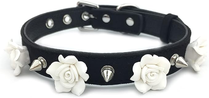 Destiny Love Handmade Rose Flower Choker Collar Necklace Velvet Necklace with Box for Women and Men
