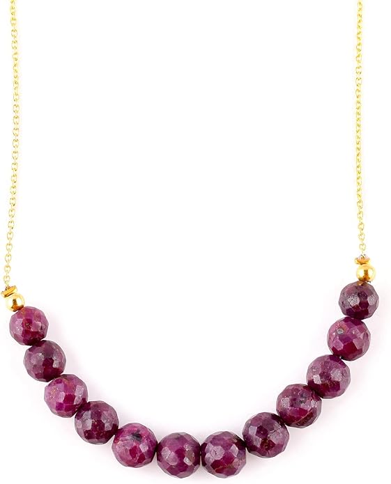Natural Gemstone Dainty Pendant Necklace for Women Handmade Crystal Jewelry 925 Sterling Silver 18 Inch Chain Healing Chakra Christmas Birthday Gift for Her