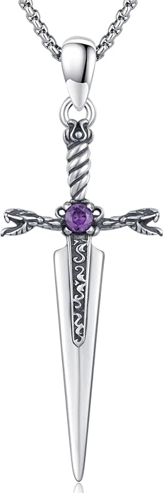 Thors Hammer Necklace - Viking Mjolnir Necklace Nordic Vegvisir Valknut Symbol Pendant 925 Sterling Silver Norwegian Amulet Jewelry Gift for Men Women