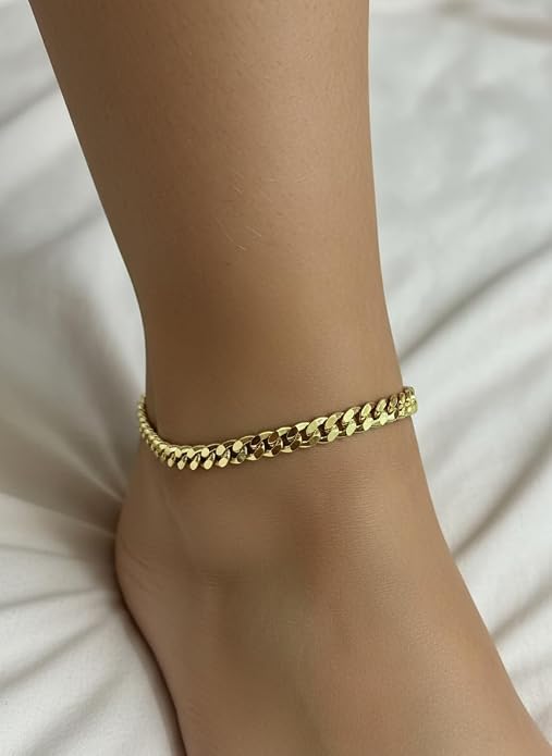 Gold Electroplated Anklet, Made in Korea
