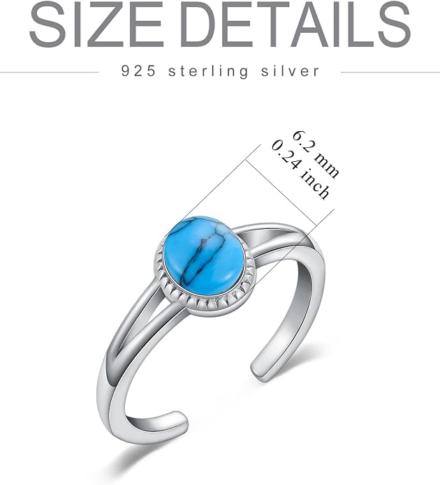 Midari Toe Rings for Women 925 Sterling Silver Hypoallergenic Adjustable Open Band Ring for Women Summer Beach Open Toe Jewelry Foot Jewelry