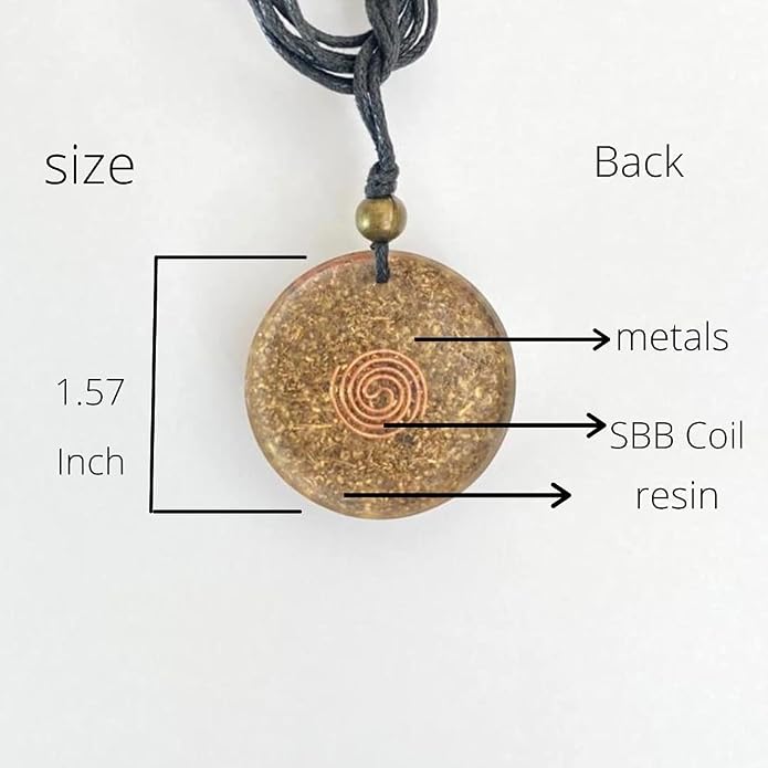 Arte Orgones Seed of Life Orgone Necklace for Women - Healing Crystals Stones with Turquoise, Moonstone, Rose Quartz - Protection SBB Coil Orgonite Pendant - Meditation, Yoga, Reiki - Handmade Design