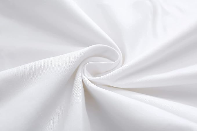 White Lace Throw Pillow Covers Euro Shams Cushion Cases with Ruffles Cotton 24"X24" Zipper Closure Luxury Elegant 2-Pack
