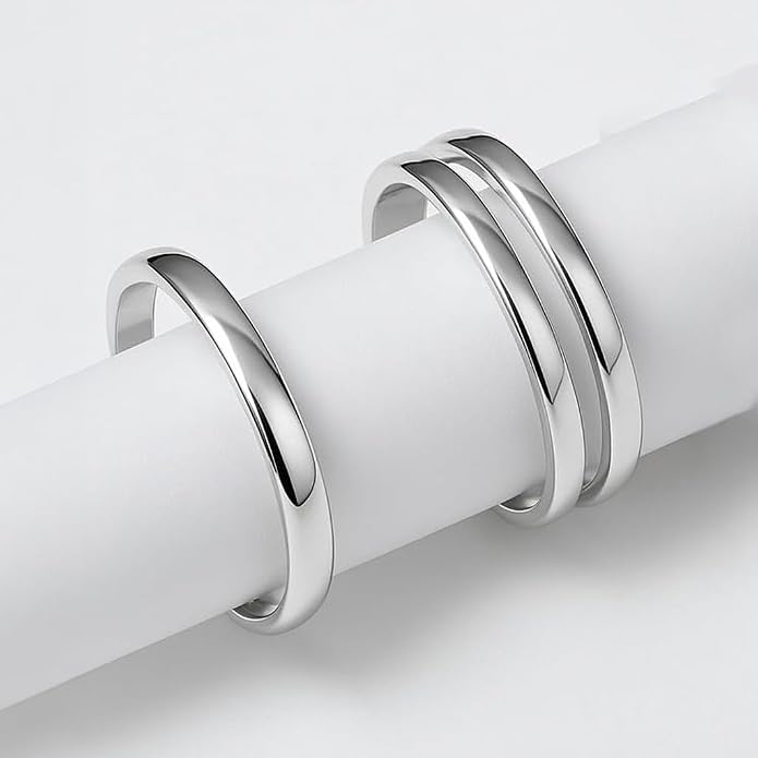 LeCalla 925 Sterling Silver Minimalist Toe Rings Set Simple Open Adjustable Toe-Rings for Women