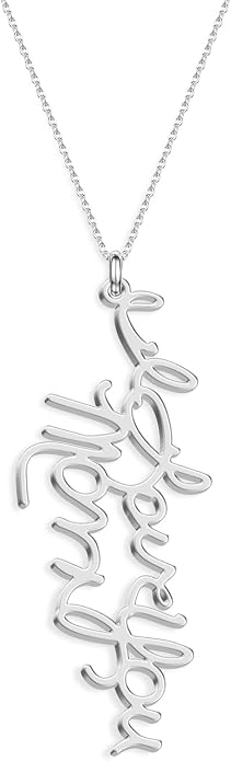 Personalized Actual Handwriting Necklace - Memorial Keepsake Jewelry, Custom Name or Signature, 925 Sterling Silver/ Stainless Steel, Gift for Mom, Wife, Daughter on Mother's Day, Anniversary, Birthday