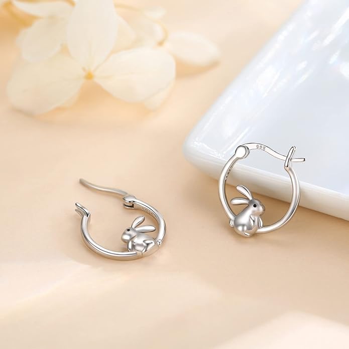 Cute Animal Leverback Earring 925 Sterling Silver Summer Bohemia Beach Theme Earrings for Women