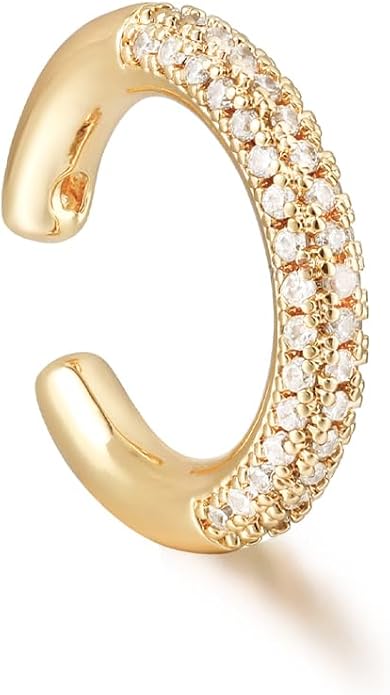 MYEARS Women Ear Cuff Earring Gold Non Pierced Ear Cartilage Clip on Wrap Hoop 14K Gold Filled Tiny Boho Beach Simple Minimalist Delicate Handmade Hypoallergenic Jewelry Gift-Sold as Single/Pair