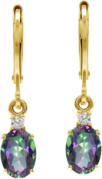 Silvershake White Gold Plated 925 Sterling Silver Leverback Earrings