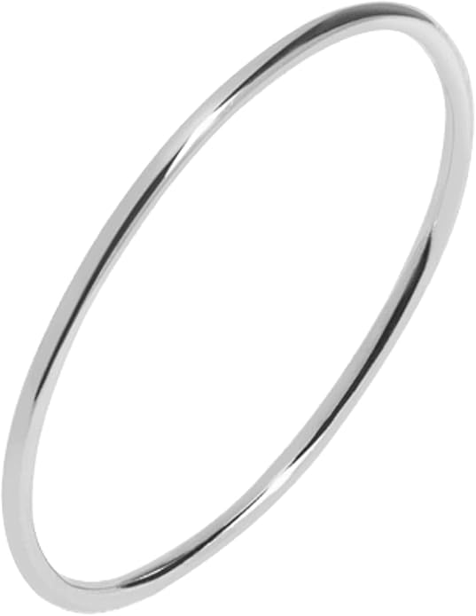 JEWELHEART 14K Solid Gold Wedding Band For Women - 1mm Yellow and White Real Gold Thin Simple Knuckle Midi Ring - Dainty Stackable Rings Size 5, 6, 7, 8