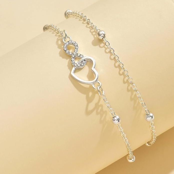 Yalice 925 Sterling Silver Ankle Bracelets for Women Dainty 14K Gold Plated Anklets Set Shiny Waterproof Ankle Chain Cross Beach Foot Jewelry Gifts