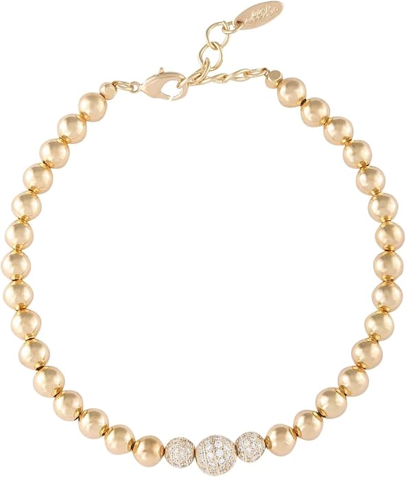 Ettika Anklets for Women. Anklet, 18k Gold or Rhodium Plated. Ankle Bracelets for Women, Jewelry