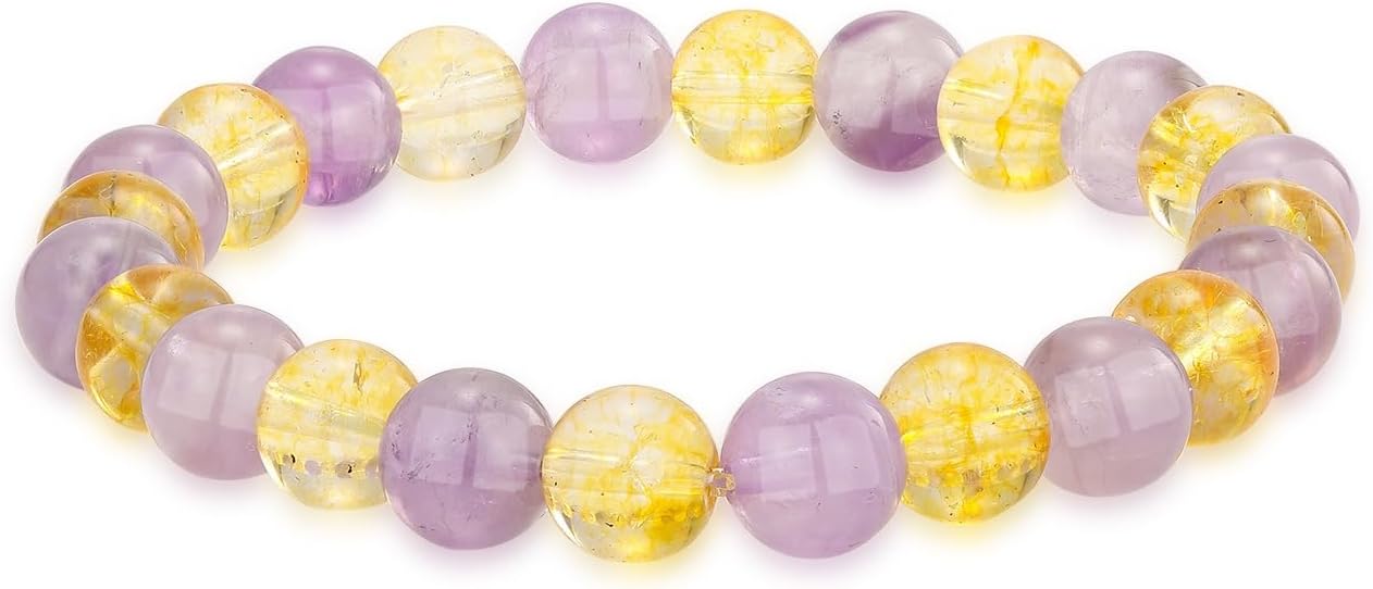 Crystal Vibe - Healing Crystal Bracelet for Women & Men | Natural Gemstone Bead Bracelet | Adjustable Handmade Energy Stone Bracelet | Bracelet for Meditation, Yoga & Daily Wear | Multiple Types