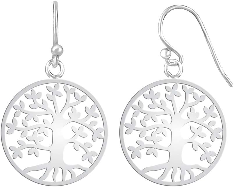 Charmsy 925 Sterling Silver Light-Weight Antique Filigree Teardrop Drop Earrings for Women