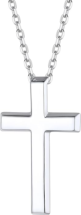 ChicSilver 925 Sterling Silver Cross/Heart/Butterfly/Star/Moon Necklace for Women, Hypoallergenic Dainty Small Silver Pendant Necklaces (with Gift Box)