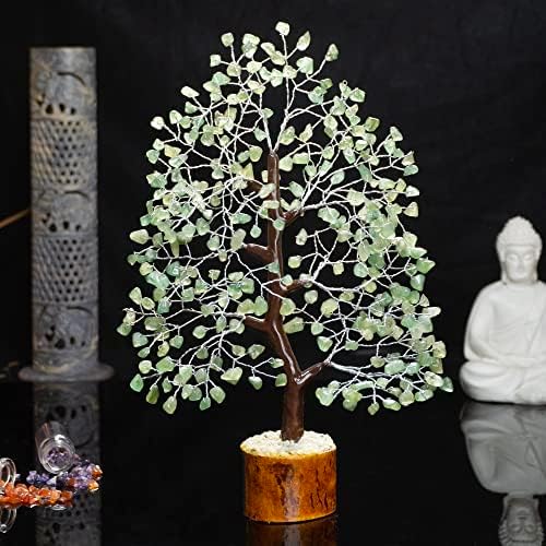 Crocon® Green Jade Crystals and Healing Stones Tree, Birthday Gifts for Women, Sister Birthday Gifts, Crystal Tree of Life for Positive Energy, Home Office Decor, Spiritual Gift for Women & Men