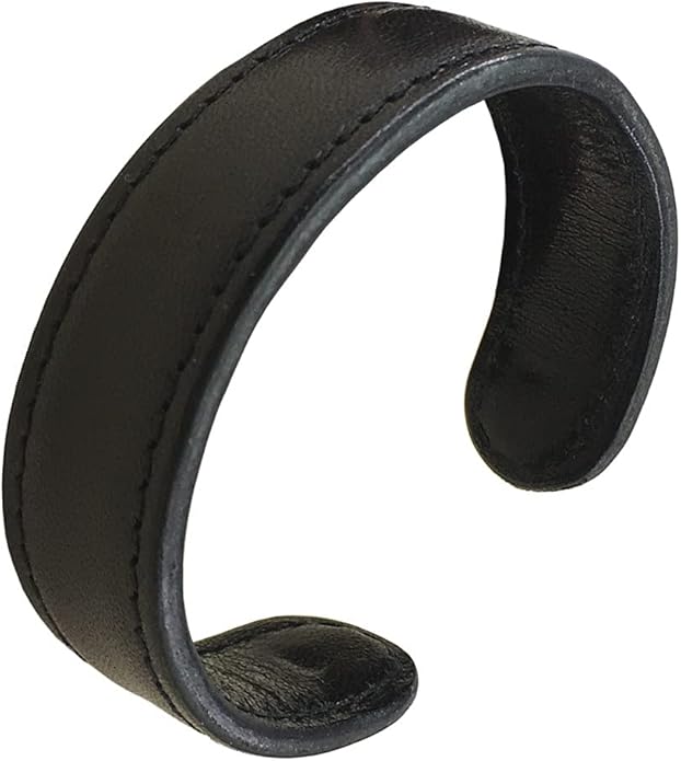 Mens Genuine Leather Bracelet - Handmade Adjustable Leather Cuff Bracelet punk Style leather wrap Wristband for Men