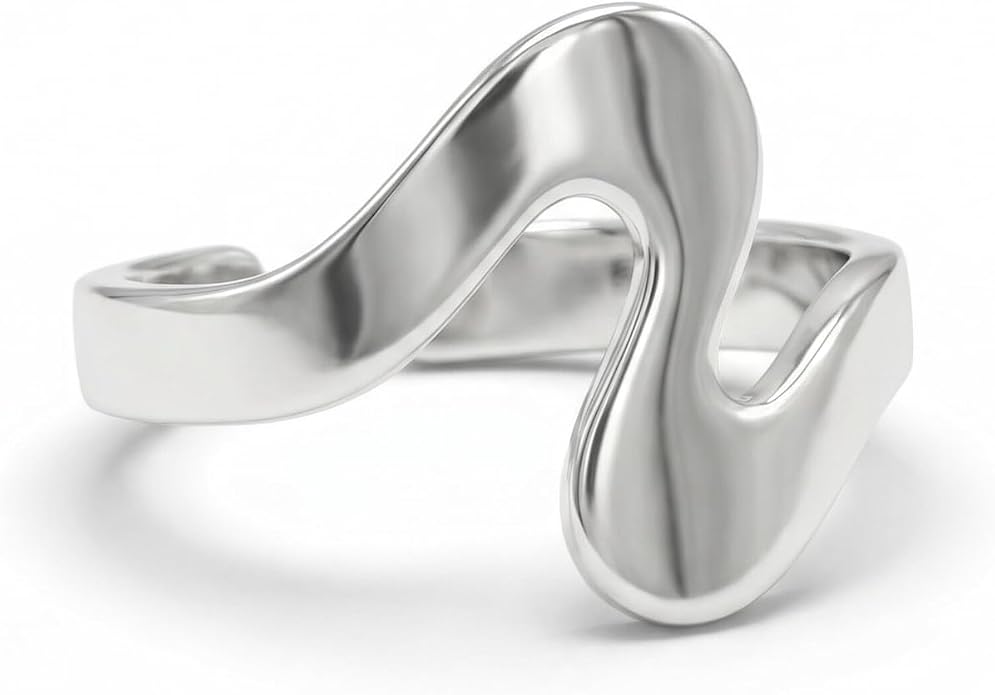 Sterling Silver Toe Ring, Handmade Adjustable Open Band, Minimalist Dainty Summer Beach Foot Jewelry for Women, Can Be Worn as Knuckle or Pinky Ring