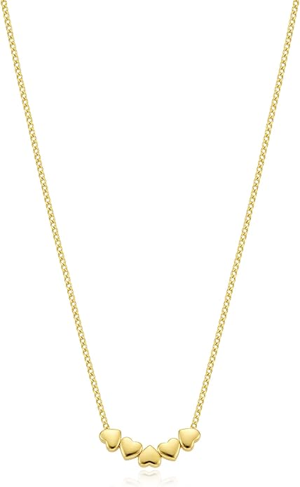 FRUMOS Gold Plated Necklace for Women, Dainty Layered Chain Necklace, Fashion Jewelry for Daily Wear