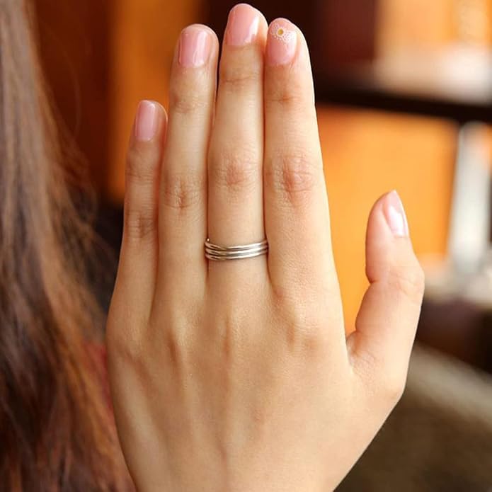 925 Sterling Silver Knuckle Rings for Women Minimalist Thin Stacking Rings Set 3PCS Midi Pinky Ring Size 2.5-8.5