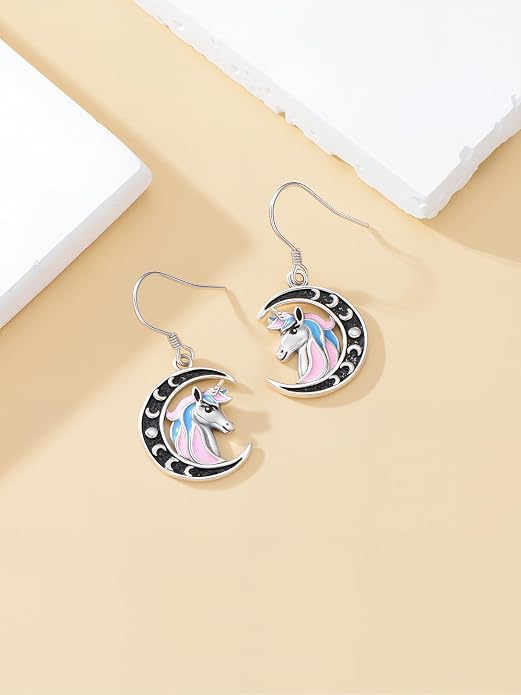 Animal/Leaf/Gothic Dangle Earrings 925 Sterling Silver Animal/Leaf/Gothic Dangle Drop Earrings Easter/Halloween/Christmas Jewelry Gifts for Women Her