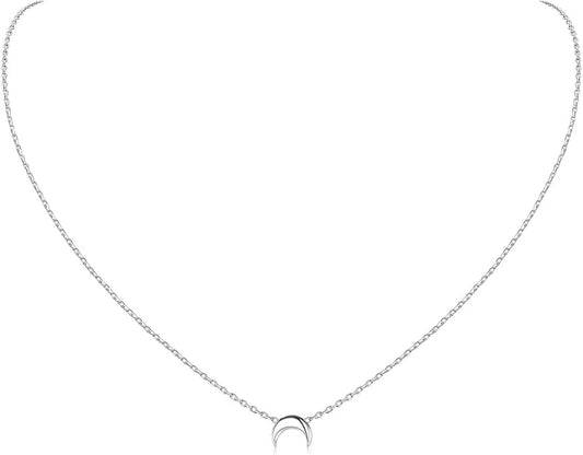 ChicSilver 925 Sterling Silver Cross/Heart/Butterfly/Star/Moon Necklace for Women, Hypoallergenic Dainty Small Silver Pendant Necklaces (with Gift Box)