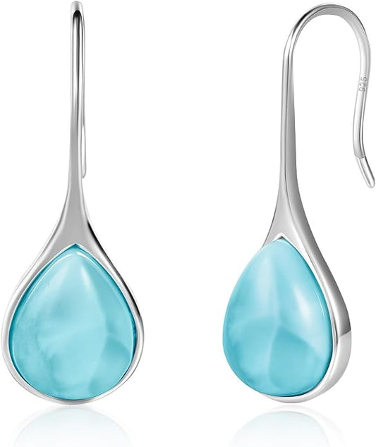 Natural Abalone Dangle Earrings with Halo CZ Leverback Earrings for Women Hypoallergenic Fashion Jewelry