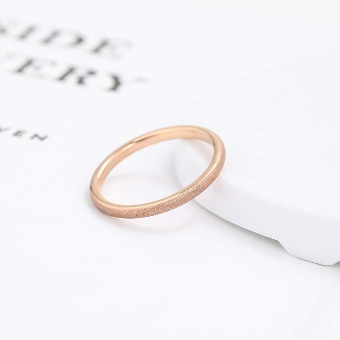 Greenpod 2mm 4mm 6mm Tungsten Wedding Bands Ring for Women Men Rose Gold Plated/Silver/24K Gold Plated/Black Polished Slim Engagement Promise Rings Comfort Fit Size 4-13