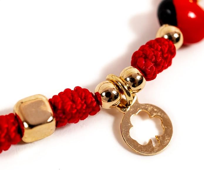 Full Protection Evil Eye Azabache And Good Luck Pendants Red String Bracelet for Women Hilo Rojo De Buena Suerte