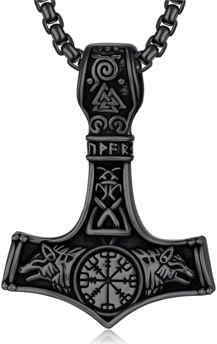 Viking Necklace for Men 925 Sterling Silver Viking Norse Pagan Jewelry Gifts for Women